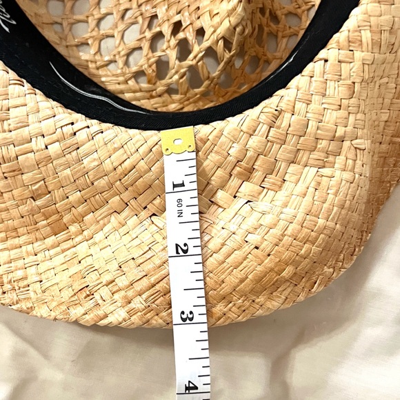 Tidal Tom Straw Cowboy Sun Hat UPF50+ Woman’s Woven Vented Western Tan,Size M/L - Picture 8 of 9